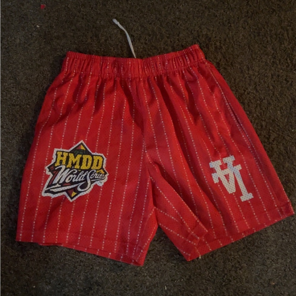 HMDD World Series LA Dodgers Shorts in Red